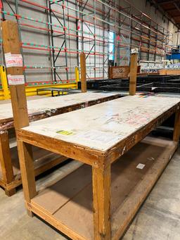 (5) 8' X 3' Wooden Table