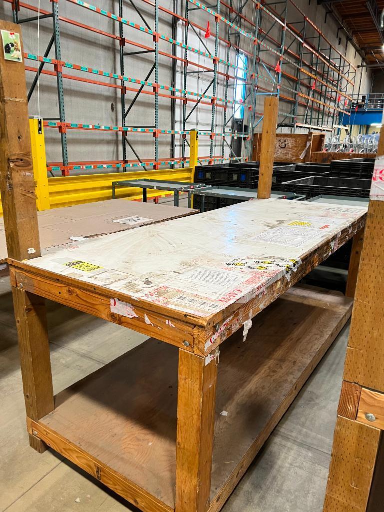 (5) 8' X 3' Wooden Table