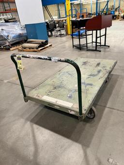 6' x 3' Rolling Metal Material Cart