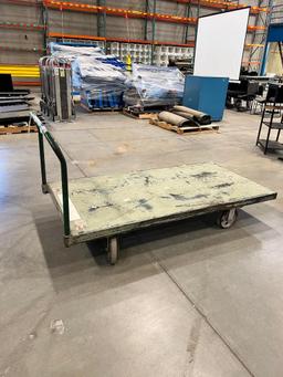 6' x 3' Rolling Metal Material Cart
