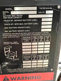 2000 Raymond 3,000 Lb. Order Picker, Model EASI 0PC30TT, s/n EASI-00-AN24606, 36v