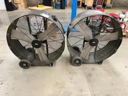 (2) Uline 36" Fan