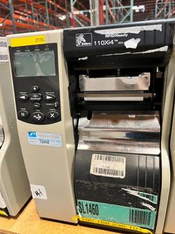 (2) Zebra Printers, Model 110XI4, RFID Ready