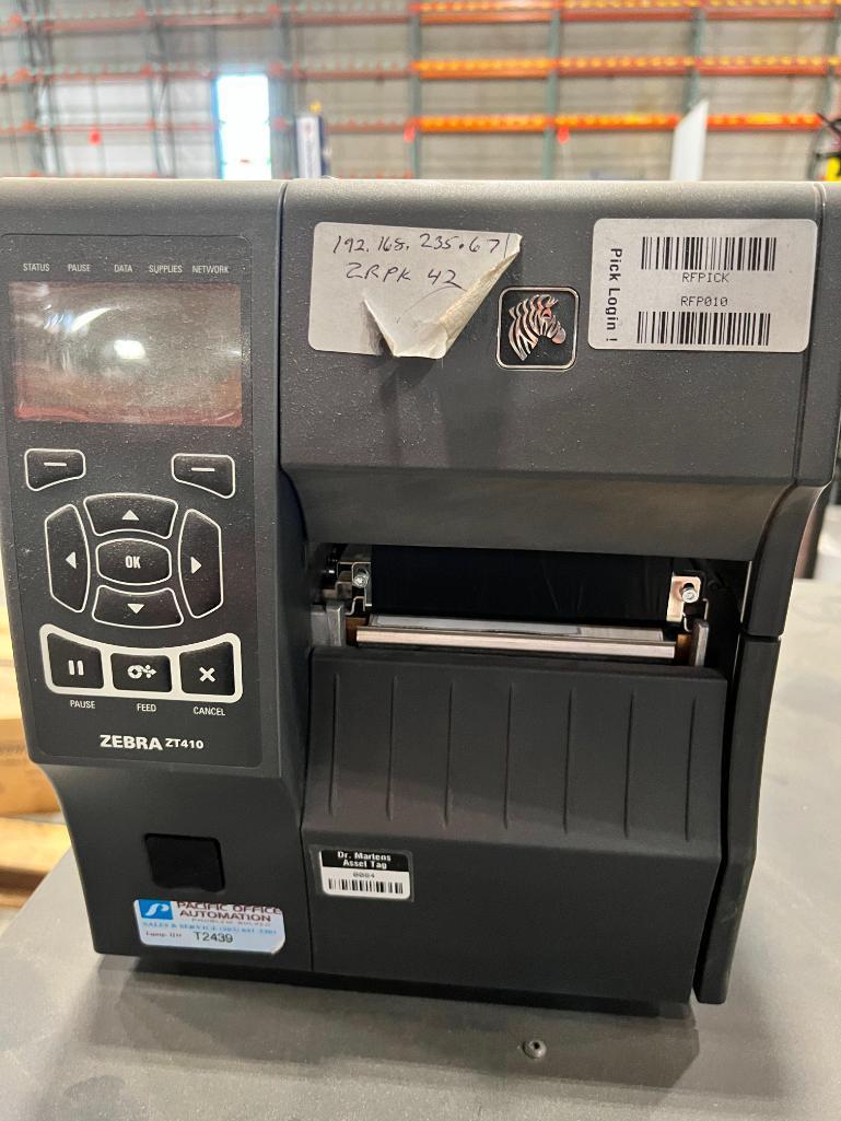 Newcastle System Mobile Pack Station w/ Zebra Printer, Model ZT410, Samsung Monitor
