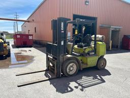 Clark CGP40 8,000 LB. Cap. Forklift, 3-Stage Mast, Sideshift, 48" Forks, 188" Lift Height, 2,360