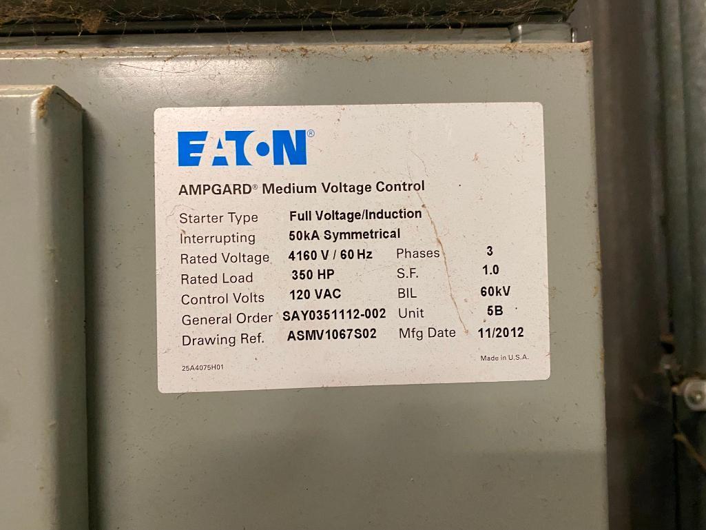 Eaton Ampgard MV Motor Control, Model EDR3000, 4160 V, 60 Hz, 1200 AMP, w/ (4) Eaton Ampgard Medium