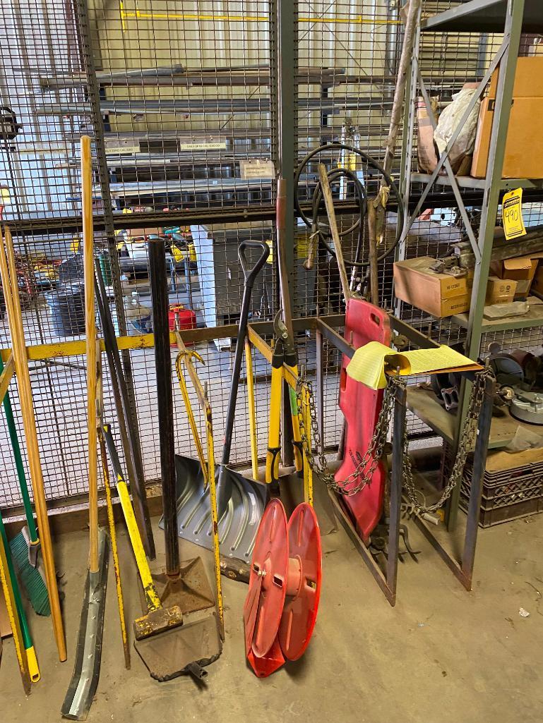 Contents of (3) Sections of Shelving; Bearings, Plumbing, Hardware, Casters, Hand Tools, & Spill Kit