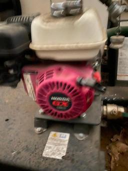 Approx. 1,000-Gal. Trailer Mounted Polly Tank & Honda GX 120 Engine w/ 2" Pump