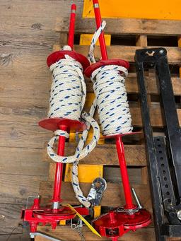 Maxisjax Reel Stand & Rope Reels, 3,000 LB. Capacity