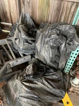 Frames, Bags of Pipe Risers, (2) Pallets of Assorted Hardware