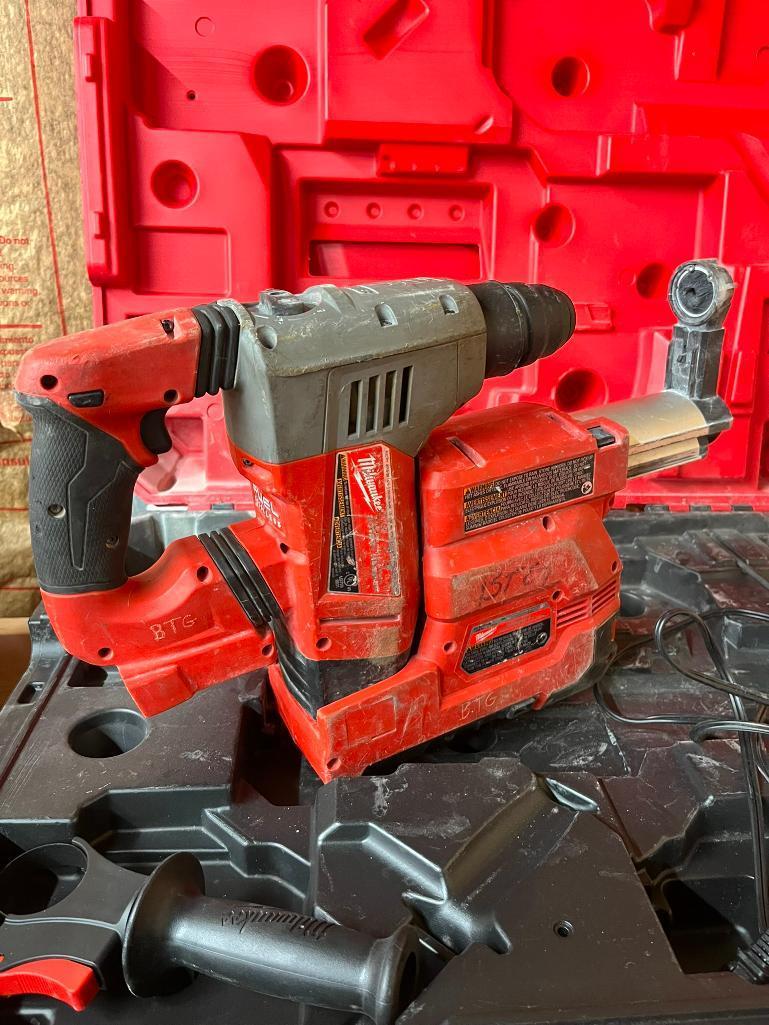 Milwaukee 1-1/8" SDS Plus Rotary Hammer, 18 V, w/ Charger, No Battery