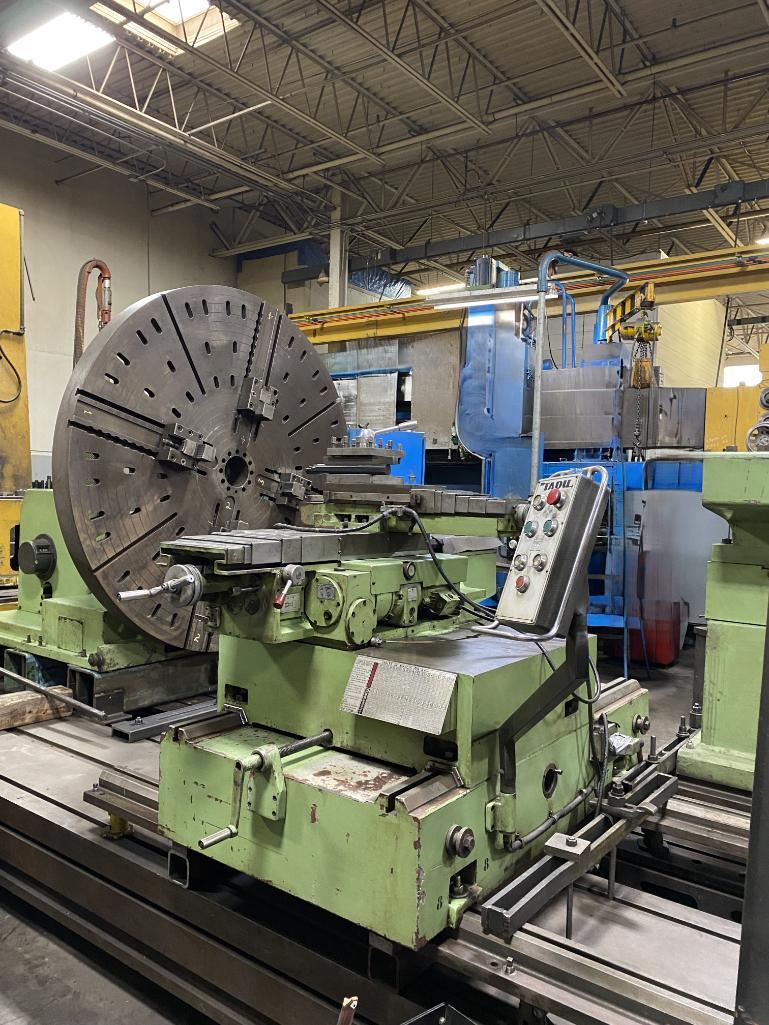 TADU Frontal Engine LATHE w/ 80" Chuck, Model: FS-LR; S/N V-F-16