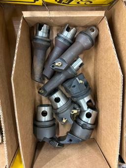 (8) Kennametal KM40 Tools - Boring Bars (4) & 2 styles KM40 Heads (2)(2)