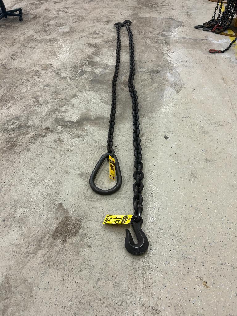 (2) Chains; (1) 3/4" w/ 138" Reach & (1) 1/2" w/ 10' Reach