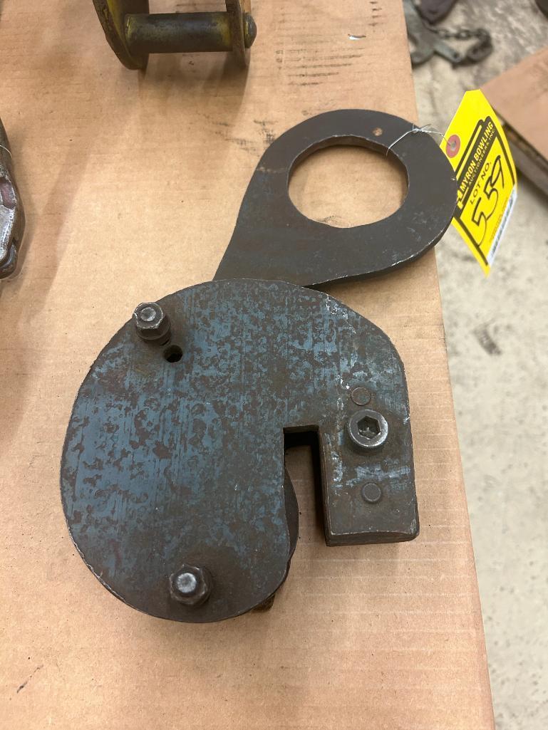 Vertical Plate Clamp, 1/2-Ton, 0-1/2"