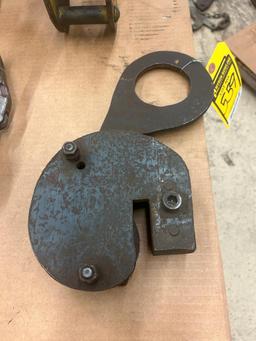 Vertical Plate Clamp, 1/2-Ton, 0-1/2"