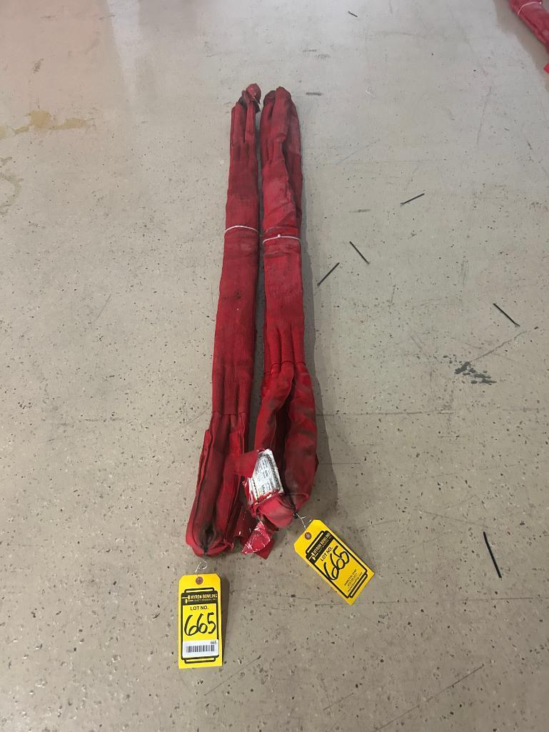 (4) Liftex 6' Round Slings, 33,600 LB. WLL Basket