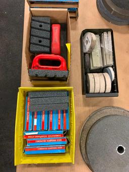 Pallet w/ Assorted Grinding Wheels, Sharpening Stones