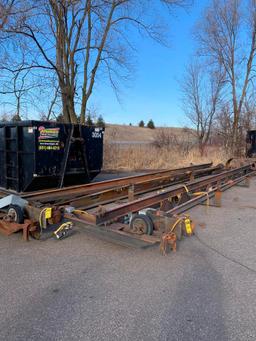 (2x) 2-Ton Louden Super Track Crane Bridges, 36' Span