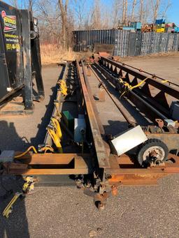 (2x) 2-Ton Louden Super Track Crane Bridges, 36' Span