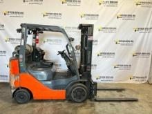 2019 Toyota 5,000-LB. Capacity Forklift, Model 8FGCU25, S/N 01222, LPG Gas, Cushion Tires, 3-Stage