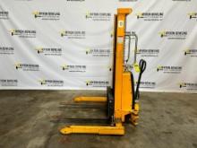 Uline Electric Walk-Behind Forklift / Straddle Stacker, Model H-2651, 12V