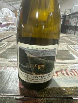 Pallet with (56) Cases of Bonny Doon Le Cigare Blanc Wine 2020