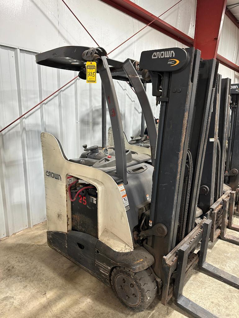 2017 Crown 3,000-LB. Capacity Dock Stocker Forklift, Model RC5525-30, S/N 1A495301, 36-Volt Battery,