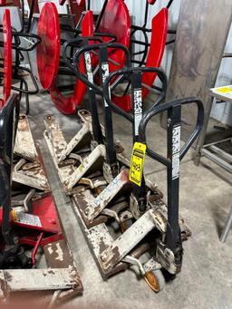 (4) Crown Pallet Jacks, 5,000-LB. Capacity ($5 Loading fee will be added to buyer's invoice)
