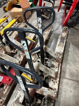 (4) Crown Pallet Jacks, 5,000-LB. Capacity ($5 Loading fee will be added to buyer's invoice)