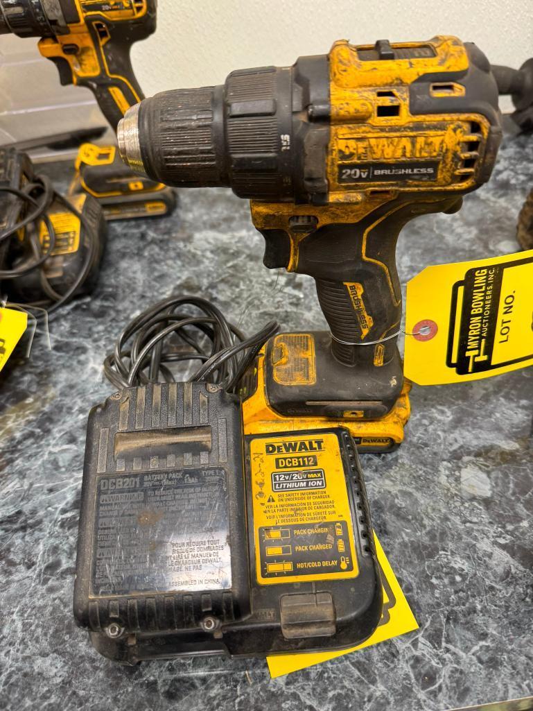 DeWalt 1/2" Cordless Drill Driver, Model DCD708, w/ (2) Batteries & (1) Charger