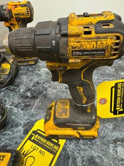 DeWalt 1/2" Cordless Drill Driver, Model DCD708, w/ (2) Batteries & (1) Charger