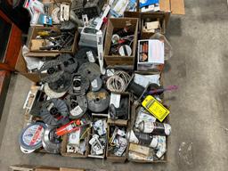 (2) Skids of Electrical Switches, Wire, Fasteners, Assorted Hardware, & More ($20 Loading fee will