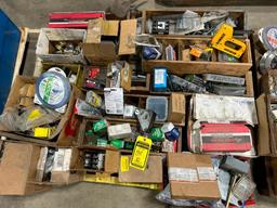 (2) Skids of Electrical Switches, Wire, Fasteners, Assorted Hardware, & More ($20 Loading fee will