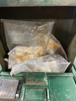(2) Pigeonhole Cabinets w/ Contents of Forklift Parts & Hardware ($20 Loading fee will be added to