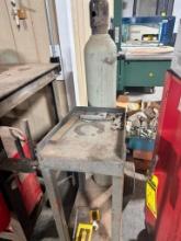 Rolling Cart w/ Bottle of AGA Gas Inc. Argon Compressed ($10 Loading fee will be added to buyer's