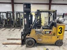 Caterpillar 12,000-LB. Capacity Forklift, Model GC55KS, S/N AT88A00484, LPG, Treaded Cushion Tires,