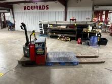 Raymond Walkie/Rider Electric Pallet Jack, 8' Forks, 4,138 Hours ($10 Loading fee will be added to