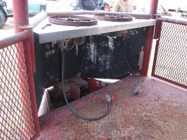 Ttailer mounted BBQ Pit with Front Fryers Large Smoker