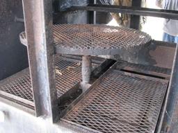 Ttailer mounted BBQ Pit with Front Fryers Large Smoker
