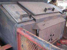 Ttailer mounted BBQ Pit with Front Fryers Large Smoker