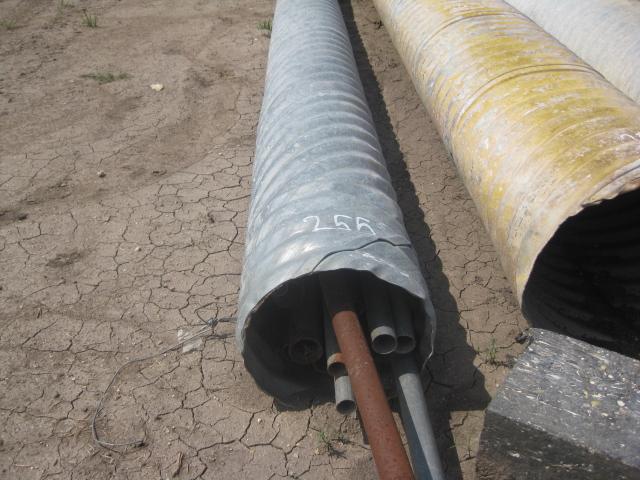 Tin Horn 12"x20' with Misc pipe