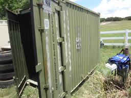 Shipping Container  8'x4'-9"x6'10" with metal floor