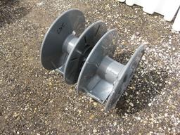 Lot 2-Plastic reels and brackets