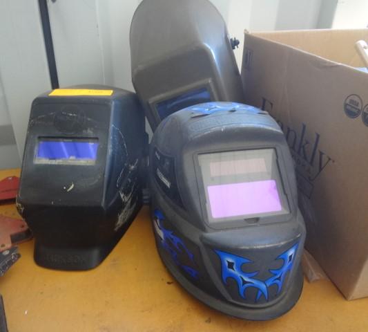 3 Welding Hoods used