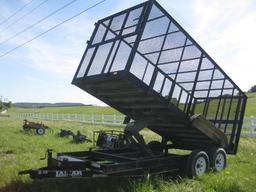 2014 Lamar 16' Hyd. Dump Trash Trailer Tandem Axle 5X5 Wheel bolt Pattern VIN M021406