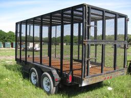 2014 Lamar 16' Hyd. Dump Trash Trailer Tandem Axle 5X5 Wheel bolt Pattern VIN M021406