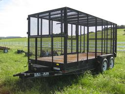2014 Lamar 16' Hyd. Dump Trash Trailer Tandem Axle 5X5 Wheel bolt Pattern VIN M021406
