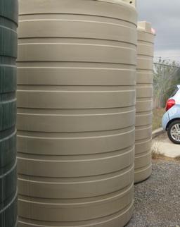 1100 Gallon Beige Above Ground Flat Bottom Tank Model  TLV01100BG
