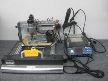 Small Router X-Tronic 5000 Series Model 5040-XR3 Solder Station and Lamp